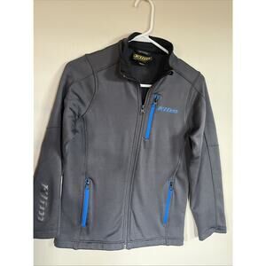 KLIM Inferno Youth Winter Mid Layer Jacket Large Asphalt Electric Blue Lemonade